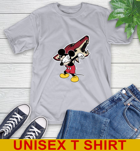 Arizona Coyotes NHL Hockey Dabbing Mickey Disney Sports T-Shirt 6