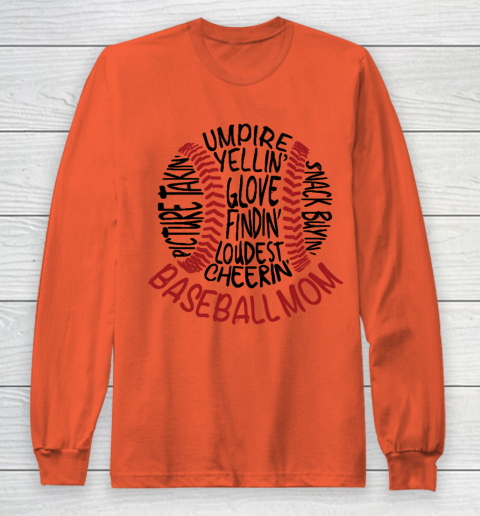Mother's Day Funny Gift Ideas Apparel  Baseball Mom 2 T Shirt Long Sleeve T-Shirt 3