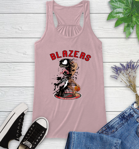 NBA Portland Trail Blazers Basketball Venom Groot Guardians Of The Galaxy Racerback Tank 11