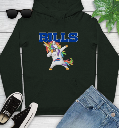 Buffalo Bills NFL Football Funny Unicorn Dabbing Sports Youth Hoodie 13