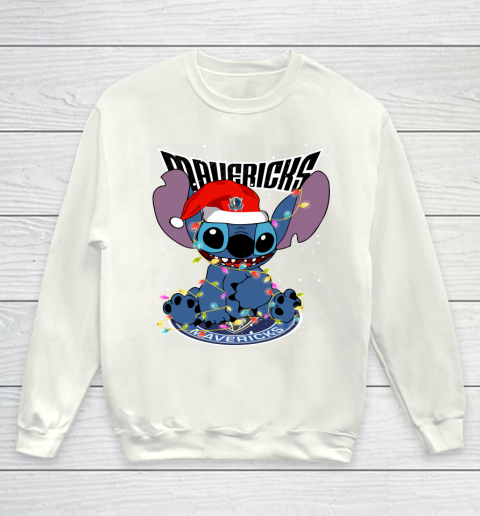 Dallas Mavericks NBA noel stitch Basketball Christmas Youth Sweatshirt