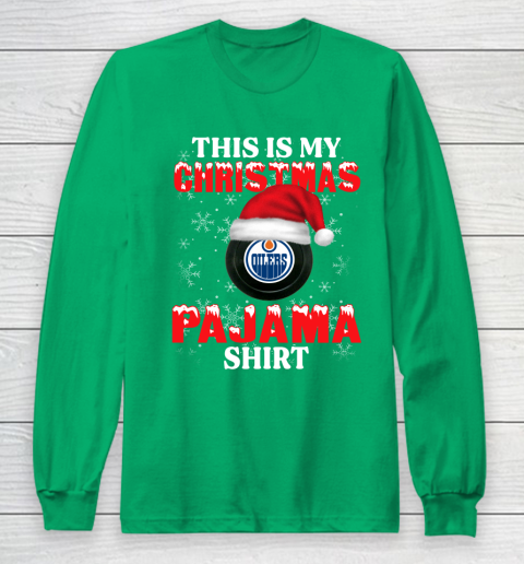 Edmonton Oilers This Is My Christmas Pajama Shirt NHL Long Sleeve T-Shirt 4