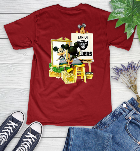 NFL Football Oakland Raiders Mickey Drawing Shirt 79