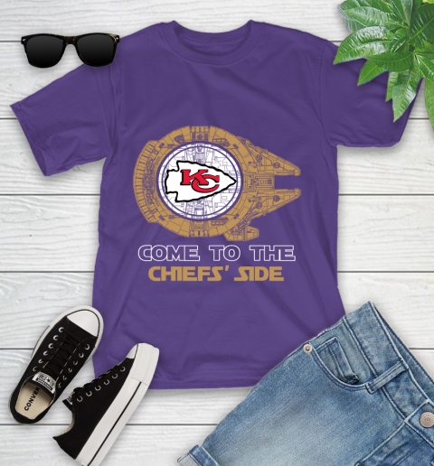 NFL Come To The Kansas City Chiefs Wars Football Sports Youth T-Shirt 3