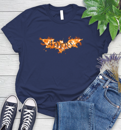 NFL San Francisco 49ers Batman Logo DC Football Sports Shirt Women's T-Shirt 14