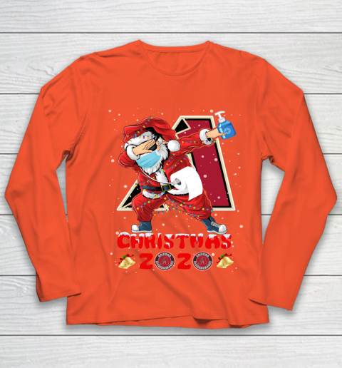 Arizona Diamondbacks Funny Santa Claus Dabbing Christmas 2020 MLB Youth Long Sleeve 3