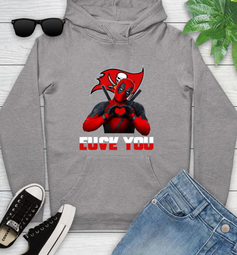 NHL Tampa Bay Buccaneers Deadpool Love You Fuck You Football Sports Youth Hoodie 6