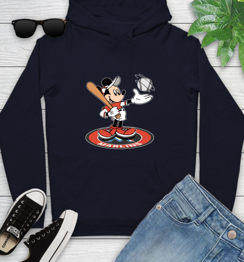 MLB Baseball Miami Marlins Cheerful Mickey Disney Shirt Youth Hoodie 4