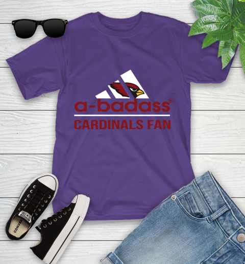 Arizona Cardinals NFL Football A Badass Adidas Adoring Fan Sports Youth T-Shirt 3