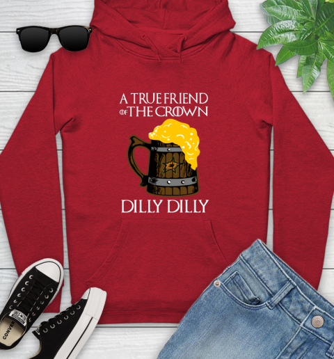 NFL Dallas Stars A True Friend Of The Crown Game Of Thrones Beer Dilly Dilly Hockey Shirt Youth Hoodie 12