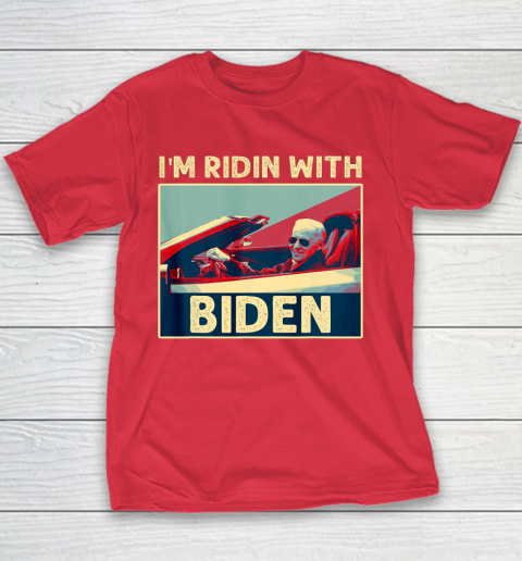 I'm Riding With Joe Biden Youth T-Shirt 7