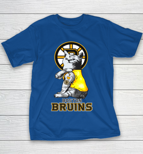 NHL My Cat Loves Boston Bruins Hockey Youth T-Shirt 6