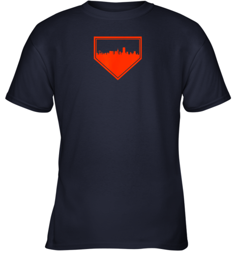 i8pv san francisco baseball home plate vintage sf skyline youth t shirt 26 front navy