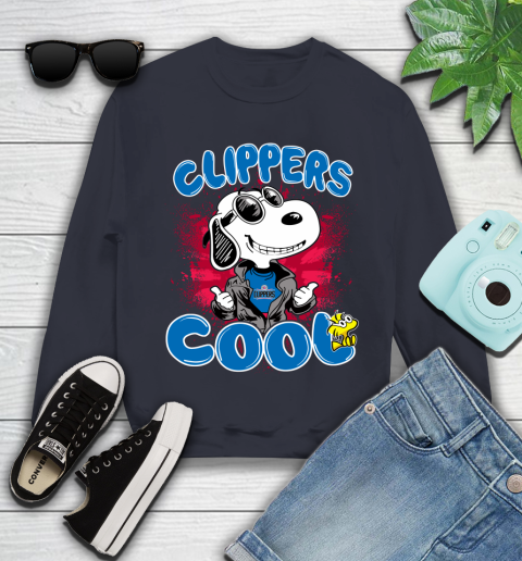 NBA Basketball LA Clippers Cool Snoopy Shirt Youth Sweatshirt 2