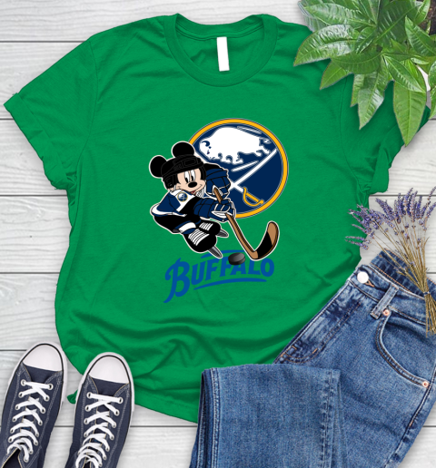 NHL Buffalo Sabres Mickey Mouse Disney Hockey T Shirt Women's T-Shirt 6