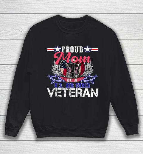 Veteran Shirt Vintage Proud Mom Of A U S Air Force Veteran Sweatshirt