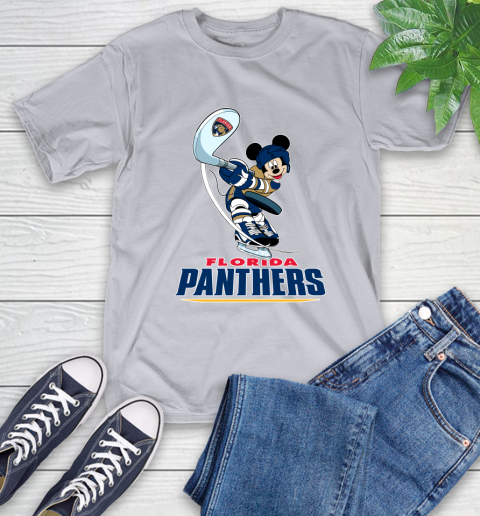 NHL Hockey Florida Panthers Cheerful Mickey Mouse Shirt T-Shirt 6