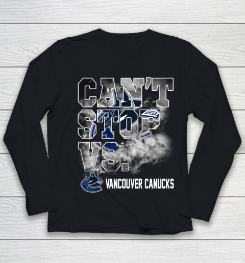 NHL Vancouver Canucks Hockey Can't Stop Vs Youth Long Sleeve