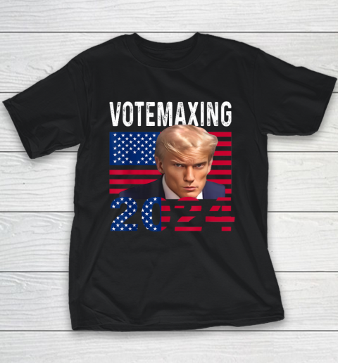 Trump Looksmax Trump Mewing VoteMaxing 2024 Funny Youth T-Shirt