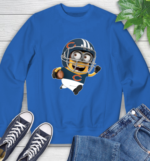 NFL Chicago Bears Minions Disney Football Sports Sweatshirt 8