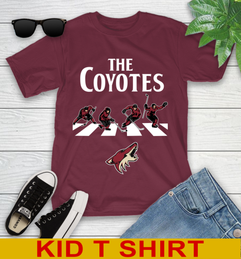 NHL Hockey Arizona Coyotes The Beatles Rock Band Shirt Youth T-Shirt 5