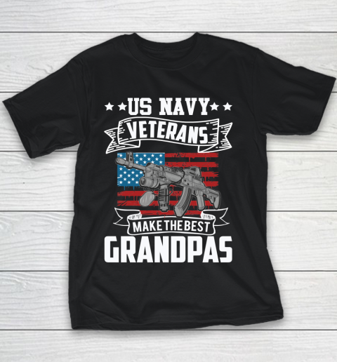 Veteran Shirt Us Navy Veterans Make the Best Grandpas Youth T-Shirt