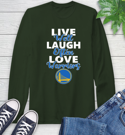 NBA Basketball Golden State Warriors Live Well Laugh Often Love Shirt Long Sleeve T-Shirt 6