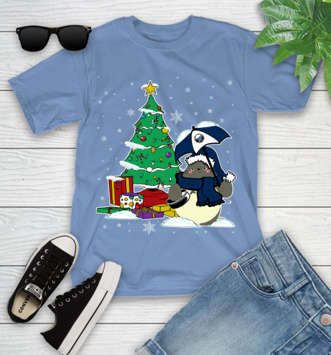 Buffalo Sabres NHL Hockey Cute Tonari No Totoro Christmas Sports Youth T-Shirt 15