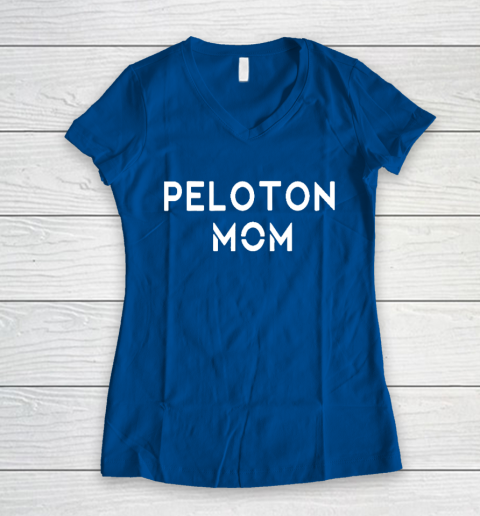 Peloton mom Women's V-Neck T-Shirt 7