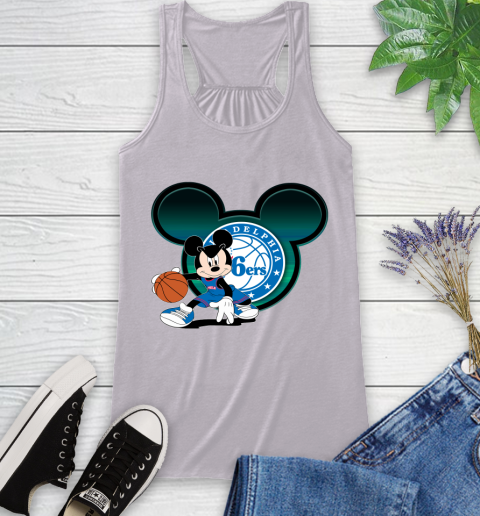 NBA Philadelphia 76ers Mickey Mouse Disney Basketball Racerback Tank 5