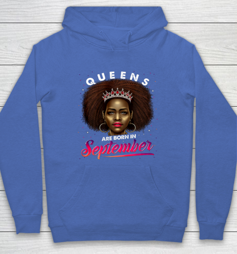 Queens Born September Shirt Black Girl Virgo Libra Birthday Hoodie 6