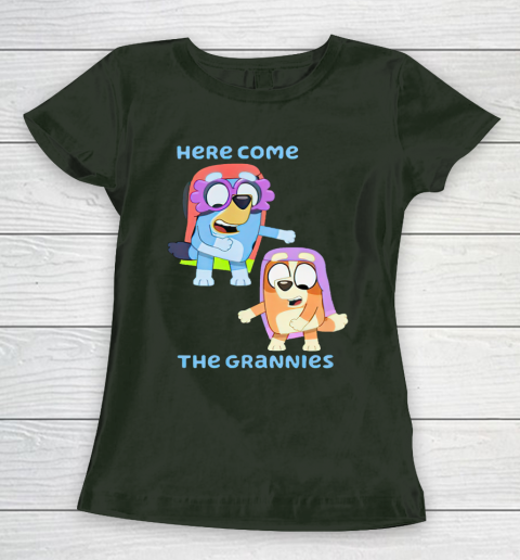 Blueys Shirt Here Come The Grannies Women's T-Shirt 4