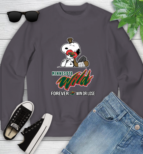 NHL The Peanuts Movie Snoopy Forever Win Or Lose Hockey Minnesota Wild 120