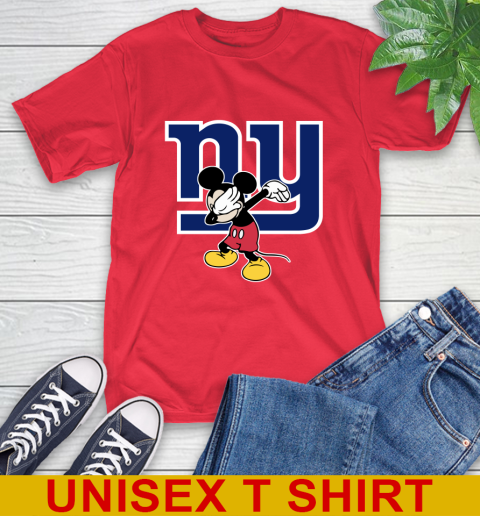 New York Giants NFL Football Dabbing Mickey Disney Sports T-Shirt 10