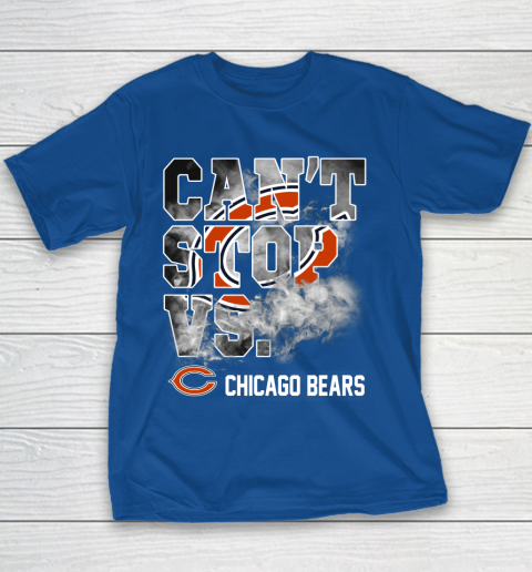 NFL Chicago Bears Can't Stop Vs Youth T-Shirt 7 NFL Chicago Bears Can't Stop Vs Youth T-Shirt - Image 7