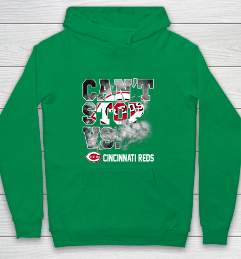 MLB Cincinnati Reds Baseball Can't Stop Vs Cincinnati Reds Youth Hoodie 4