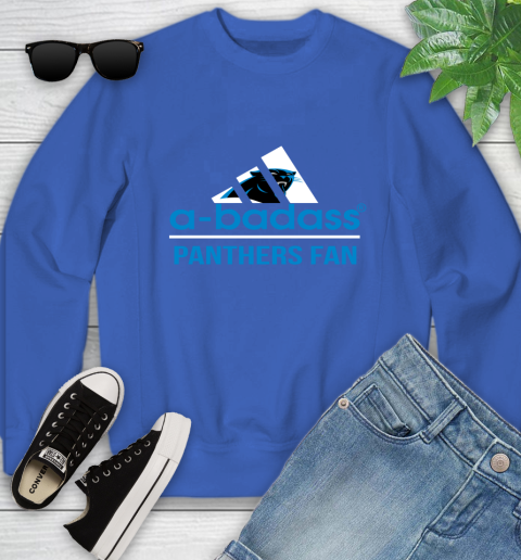 Carolina Panthers NFL Football A Badass Adidas Adoring Fan Sports Youth Sweatshirt 7
