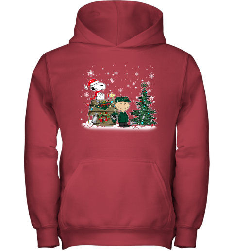 NHL Minnesota Wild Snoopy Charlie Brown Christmas Hockey Super Bowl Sports osYBDDVxTUs youth hoodie 43 95 151514 front red