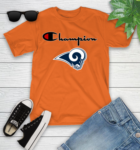 NFL Football Los Angeles Rams Champion Shirt Youth T-Shirt 4
