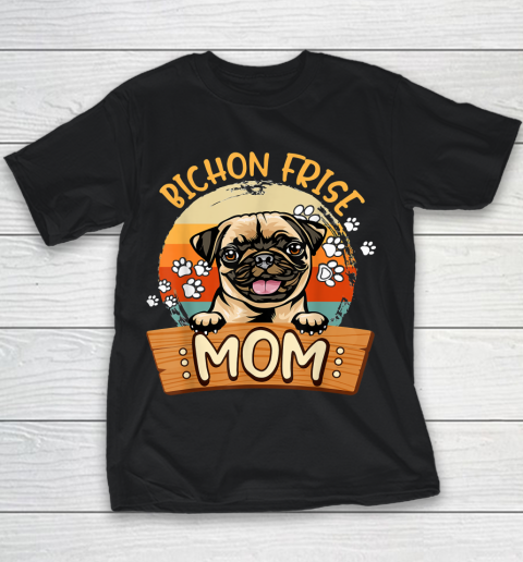 Cute Pug Dog Mom Funny Dog Lovers Youth T-Shirt