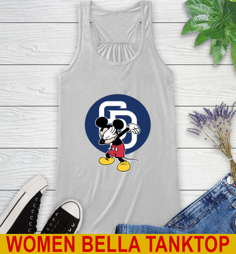 San Diego Padres MLB Baseball Dabbing Mickey Disney Sports Racerback Tank