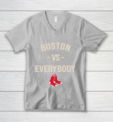 Boston Red Sox Vs Everybody V-Neck T-Shirt 3