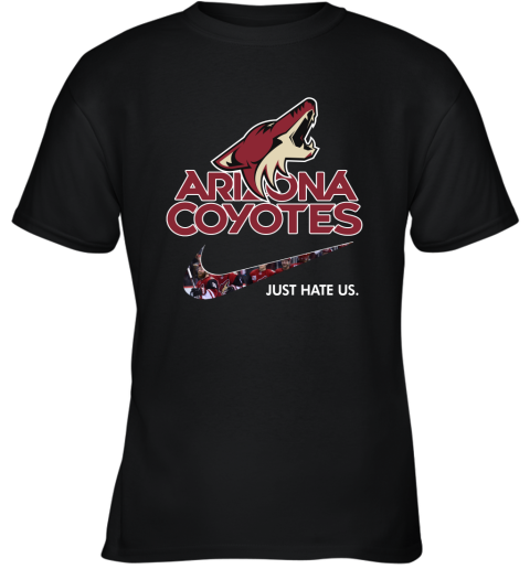 NHL Team Arizona Coyotes x Nike Just Hate Us Hockey Youth T-Shirt