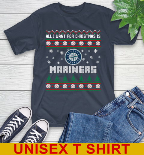 MLB All I Want For Christmas Is Seattle Mariners Baseball Sports 3