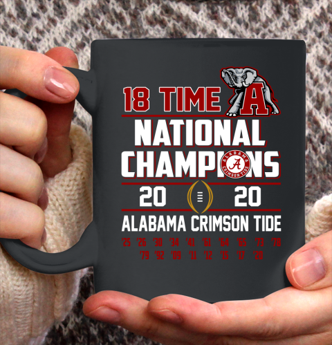 Alabama National Championship 18 Time 2020 Ceramic Mug 11oz