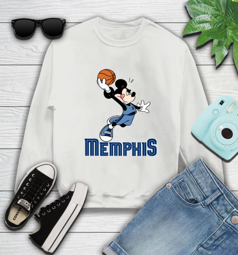 NBA Basketball Memphis Grizzlies Cheerful Mickey Mouse Shirt Sweatshirt 5