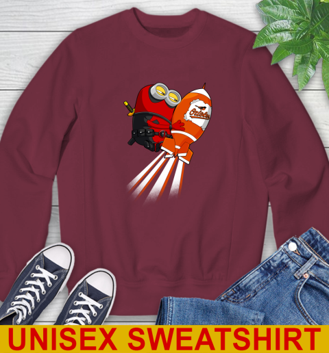 MLB Baseball Baltimore Orioles Deadpool Minion Marvel Shirt Sweatshirt 6
