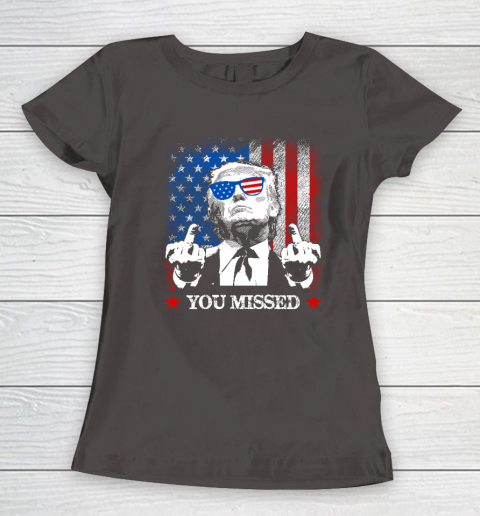 You Missed Trump 2024 US American Flag Women's T-Shirt 5
