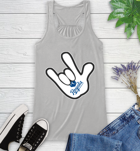 Kansas City Royals MLB Baseball Mickey Rock Hand Disney Racerback Tank