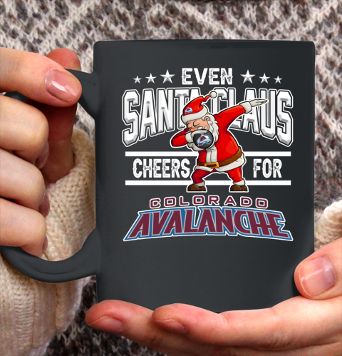 Colorado Avalanche Even Santa Claus Cheers For Christmas NHL Ceramic Mug 11oz 2